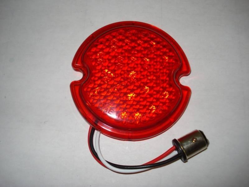 1933-52 Ford F-100 Tail Light Lens, Round, Led