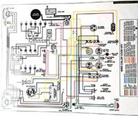 1948-50 Ford F-100 Wire Diagram, Laminated, Color, 11x17