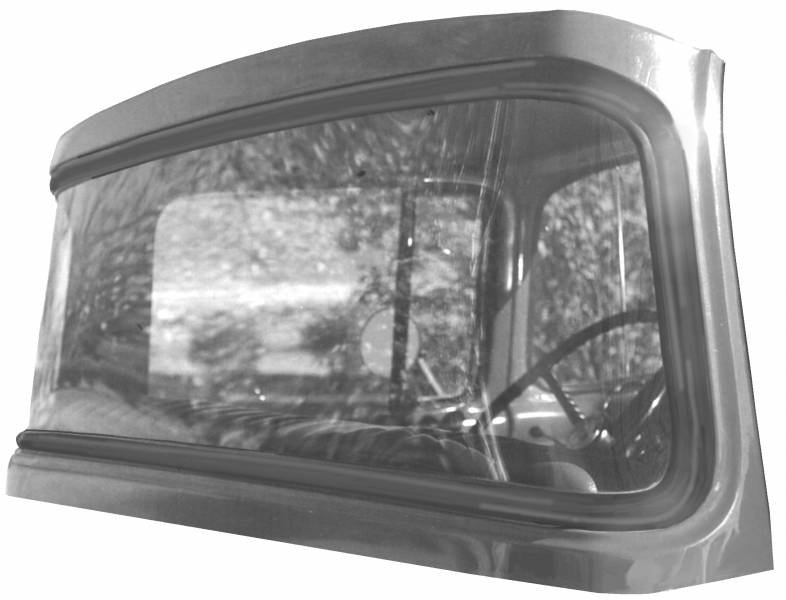 1956 Ford pickup back window rubber molding with wrap around glass 