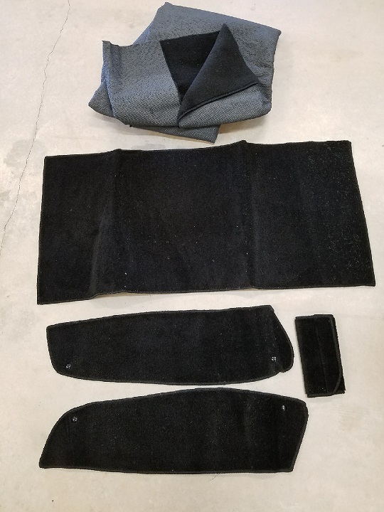 1948-52 Ford F-100 Carpet Kit Complete, Bench Seat, 48-52 Black